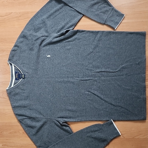 Polo Ralph Lauren Long Sleeve V-Neck Tipped Waffle Thermal Top - Picture 3 of 8